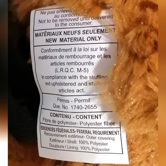 Justin Bieber Brown Bear Backpack NWT - Picture 4 of 5